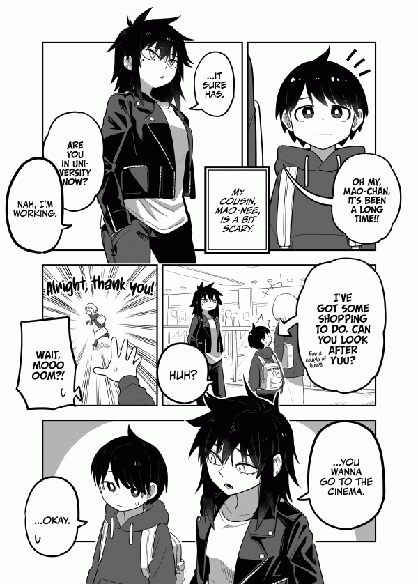 My cousin, Mao-nee, is— My cousin, Mao-nee, is—